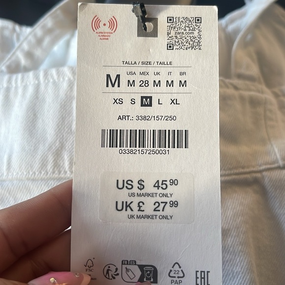 Zara denim strappy top - Picture 4 of 4